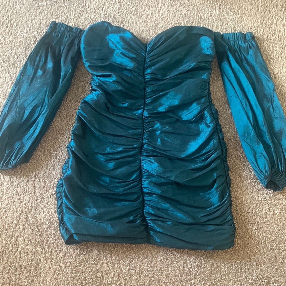 Fitted green dress